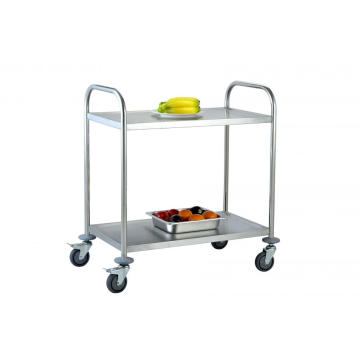 Round Tube Room Service Food Transport Cart Trolley